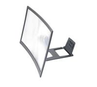 SECFOU Loupe pour Smartphone Incurvée 12 Pouces Angle de Vision Réglable et Design Antidérapant en Acrylique et Abs pour Agrandisseur D'écran de Téléphone