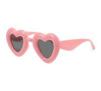 SECFOU Lunettes de Soleil de Fête de Cœur, Lunettes de Soirée Disco, Rose, PC et Plastique, Protection Uv, Design Confortable, pour Fête Plage