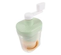 SECFOU Machine à Glace Pilée Manuelle Portable 1 Pièce avec Bol Congélation et 2 Bacs à Glaçons, Broyeur à Glace sans Électricité pour Boissons Fraîches Maison et Camping, Outil