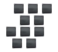 SECFOU Maille de Ventilateur Prolonger la Durée de Vie du Ventilateur en PVC Noir PC 80x80mm 10pcs Anti-poussière pour Réseau de Fans pour Camping et Boîtiers Informatiques