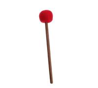 SECFOU Maillet de Bol Chantant Bouddhiste en Bois Tête en Feutre Rouge, Taille Ultra-petite 25 X 4,5 Cm, Baguette de Percussion pour Bols et Gongs, Accessoire de Sonothérapie