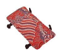 SECFOU Manchon de Poignée de Bouilloire en Tissu Isolant Thermique Résistant à la Chaleur Cache-Poignée Décoratif Rouge Motif Dragon Housse Anti-Brûlure Cuisine Quotidienne