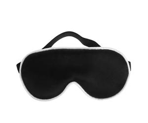 SECFOU Masque de Sommeil Bébé Occultant en Soie Noire Doux et Portable Masque Multifonction pour Yeux Protège du Soleil pour Sommeil et Voyage Peau Sensible