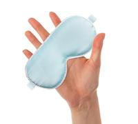 SECFOU Masque de Sommeil en Soie Glacée pour Bébé, Cache-œil Doux et Respirant, Taille Bébé, Bleu, Masque Yeux Anti-lumière pour -né, Sieste et Sommeil Paisible