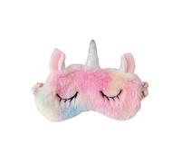 SECFOU Masque de Sommeil Licorne Glace pour Femmes et Garçon et Filles, Confortable et Réglable en Coton Pp Peluche, pour Voyage en Bus ou Avion Couleur Aléatoire