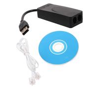 SECFOU Modem Fax USB Haute Vitesse Double Port USB en Abs Compatible pour Ordinateur et Fax, pour Bureau à Domicile et Espaces de Travail sur Bureau