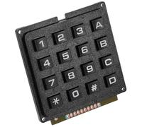 SECFOU Module Clavier Industriel 16 Touches 4x4 Clavier Matriciel Tactile Résistant Fiable pour Applications Industrielles Électronique Boutons Plats Robustes