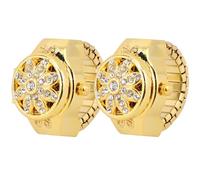 SECFOU Montre Bague Numérique 2 Pièces en Alliage de Zinc Or, Confortable et Résistante, pour Femmes et Filles au Style Créatif