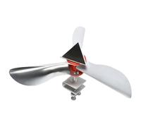 SECFOU Oiseau en Acier Inoxydable, Instrument argenté en ABS, résistance à l'usure, réflexion Optique, Forme de Moulin à Vent, pour entrepôts, fermes et Voies ferrées, léger et Facile à