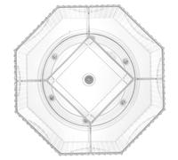 SECFOU Organiseur de Stylos de Bureau Rotatif 360° en Abs Transparent Compartiments Multiples Surface Lisse pour Rangement Fournitures Bureau