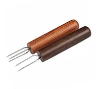 SECFOU Outil de Prolongation Moxibustion 2pcs Manche en Bois Foncé, Forme Compacte et Ferme, Compatible Trois Tailles de Rouleaux Moxa pour Thérapie à Domicile