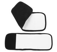 SECFOU Pack de 2 Compresses D'huile de Réutilisables en Tissu Noir, Confortables Toucher, pour Soin des Pieds et Thérapie aux Huiles Essentielles