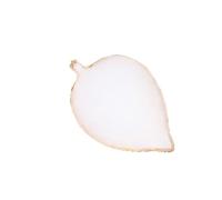 SECFOU Palette à Ongles et Présentation Oeuvres Manucure Blanc Forme Feuille en Résine Mélange Couleurs pour Nail Art et Peinture