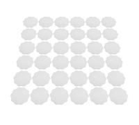 SECFOU Papier Anti-graisse Polyvalent et Facile à Utiliser Disques Ronds 12 Cm en Papier Parchemin Blanc pour Sceller Boissons, 500 Pcs pour Livraisons et Emportés