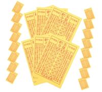 SECFOU Papier de Culte Sacré Jaune 900 Pièces pour Sacrifices Éternels Papier Traditionnel pour Funérailles et Jour du Nettoyage des Tombes