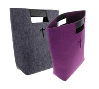 SECFOU Paquet Cabas en Feutre Bible Et L'église Grand Paquet De Rangement Multifonction Lot De 2 Cabas De Voyage Et Courses Biblique Pratique
