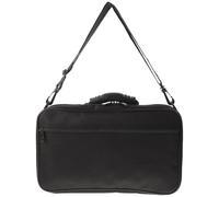 SECFOU Paquet de Rangement pour Hautbois Noir en Pu Compartiment Interne, Surface Lisse, Design Unique et Élégant pour Transport Portable