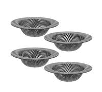 SECFOU Passoire D'évier Cuisine en Acier Inoxydable 4pcs, Filtre pour Évier Facile à Installer, Récupérateur D'eau pour Évier Cuisine Domestique