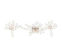 SECFOU Peigne à Cheveux Accessoire Chic et Délicat Mariée en Alliage de Zinc et Cristaux Or pour Décoration Cheveux Mariage, pour Jour Spécial