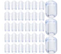 SECFOU Pieds de Protection D'évier Moulable Lot de 80 en Pvc Transparent, Protège-évier Facile à Installer pour Évier et Grille D'évier, Cuisine
