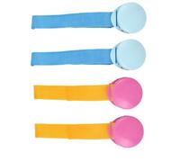 SECFOU Pince à Couverture pour Poussette Bébé, Lot de 4 Clips Rouge et Bleu Lacustre, Fixation pour Couvertures et Jouets, Accessoires Indispensables pour Balades Hivernales