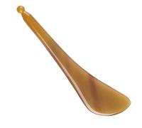 SECFOU Planche de Massage Facial Prise Confortable, Outil Créatif pour Soin du Visage en Corne de Yak Naturelle, Barre de Raclage Ronde Légère pour Relaxation des Tendons