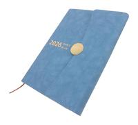 SECFOU Planificateur 2026 A5 en Cuir Pu Élégant avec Index Mensuel, Carnet de Notes Multifonction pour Travail et Usage Personnel, Design Minimaliste et Sophistiqué