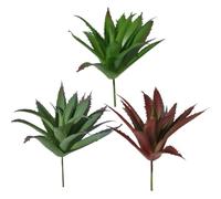 SECFOU Plante Grasse Artificielle Simulation D’aloès en Plastique, Lot de 3