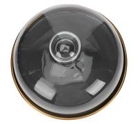 SECFOU Plat à Dessert Transparent Couvercle en Verre, Plateau de Rangement Noir Moyen 18 Cm, Assiette à Fruits et Collations Multifonction Cuisine et Présentation