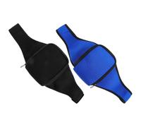 SECFOU Pochette de Transport pour Microphone Ceinture Réglable Paquet Banane en Néoprène Résistant à la Transpiration Lot de 2 Paquet Porte-Micro pour Entraîneur de Fitness et