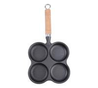 SECFOU Poêle à Œufs Antiadhésive en Fonte D'aluminium 4 Trous, Facile à Nettoyer Cuisiner des Repas Amusants pour Garçon et Filles la Maison