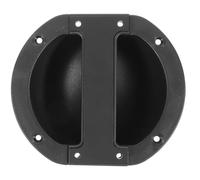SECFOU Poignée Encastrée pour Enceinte Audio 162X185 MM Accessoire Haut-Parleur en Plastique Robuste Noir Remplacement Poignée Porte Ronde pour Amplificateur Guitare et Transport Scène