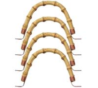 SECFOU Poignées de Rechange en Rotin pour Théière Japonaise - Lot de 4 Anses en Céramique, Diamètre 22 Cm, Adaptées aux Bouilloires 11-12 Cm, Accessoire pour Remplacement de Poignée