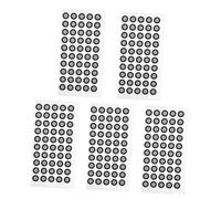 SECFOU Point de Marquage Réfléchissant pour Scanner 3D, Film Réfléchissant Haute Résistance Épaisseur 0,15 Mm, 5 Feuilles de Marqueurs pour Suivi Optique Précis, Points de Repère Solide