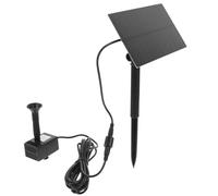 SECFOU Pompe Solaire Carrée 1,5 W 150 L/h Noire pour Bain d'oiseaux