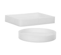 SECFOU pour Porte-Cartes de Visite Fait Main Facile à Utiliser Moule en Silicone 2pcs pour Résine Époxy Adapté Bureau et Loisirs Créatifs
