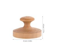 SECFOU Presse à Tortillas en Bois Massif 6 Cm Surface Plate et Ressort Intégré Outil de Formage Pâte pour Chapati, Pains Plats et Tourtes la Viande, Usage Maison et Professionnel