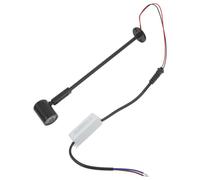 SECFOU Projecteur LED 3 W sur Pied, Spot Orientable pour Vitrine à Bijoux | Spot LED Intérieur à Poser, Lumière Blanche 4000-4200 K, Câble Inclus, Aluminium Noir, Éclairage Directionnel