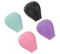 SECFOU Protection Silicone pour Pinceaux à Fond de Teint 4 Pièces, Rangement Sécurisé et Hygiénique pour Brosses de Maquillage, pour Voyage et Salle de Bain