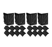 SECFOU Protections d'Angle Sécuritaires pour Bébés 20 Pièces en Plastique Noir pour Coins de Haut-Parleurs Adaptés aux Meubles de Maison