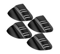SECFOU Protections Latérales pour Lunettes de Sécurité Noires, Lot de 4 Pièces Adaptées aux Espaces Dangereux et Usage Professionnel