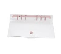 SECFOU Protège Cahier Transparent PVC pour Classeur à Anneaux Dossier Pratique et Léger pour Étudiants Enseignants et Bureau pour Organisation et Voyage