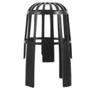 SECFOU Protège Gouttière Facile à Installer en Plastique Noir Grille de Gouttière pour Éviter le Bouchage les Feuilles