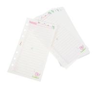 SECFOU Recharge de Papier de Recharge pour Cahier A6 à 6 Trous, Papier Blanc Adapté à L'écriture Dessin, pour Étudiants Écrire des Journaux