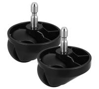 SECFOU Roue Avant Pivotante pour Aspirateur Robot, Lot de 2, Roue 360° en ABS et Acier Inoxydable, Compatible avec Irobot E5, J7, pour Nettoyage Intérieur