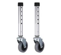 SECFOU Roues Pivotantes pour Déambulateurs et Rollators, Alliage D'aluminium Robuste, Fonctionnement Silencieux, Accessoires pour Pieds Adaptés aux Seniors en Maison ou Hôpital
