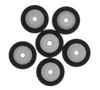 SECFOU Rouleaux Presseurs Plastique Lot de 6 pour Réparation Magnétophone Cassette, Dimensions 13X6,5X2 MM, Accessoires Maintenance Bande Audio, Galets pour Entretien Platine Cassette