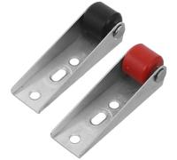 SECFOU Roulettes Silencieuses Support Vertical Stable en Acier Laminé à Froid Lot de 2 Roue Directionnelle, Prévention de L'affaissement pour Portes Coulissantes pour Portails