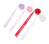 SECFOU Rubans de Satin pour Emballage Présent Fête des Mères - 4 Rouleaux Colorés Assortis, 2 Cm X 5 Yards, Finition Métallisée Dorée, Ruban Décoratif Polyvalent pour Bouquets