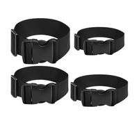 SECFOU Sangles en Nylon avec Boucle pour Bagages et Paquets de Couchage, Lot de 4 Pièces, Réglables pour Sécuriser et Organiser Vos Affaires Lors de Voyages